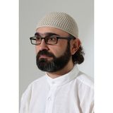 İhvan Online Kehribar Örme Namaz Takkesi, Örgü Motifli Takke Bej - Standart