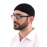 ihvan online Kışlık Kadife Takke Düz Desen (Siyah)