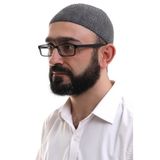 İhvan Online Kışlık Orlon Namaz Takkesi Nokta Desenli Takke - Siyah