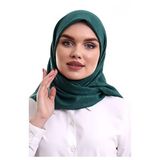 İhvan Online Kofra Desenli Baş Örtü - Yeşil