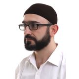 ihvan online Koyu Kahverengi Kışlık Orlon Namaz Takkesi Baklava Desenli Takke