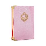 İhvan Online Mealli Kuran - Kadife Kaplı - Allah Lafızlı - Orta Boy - Pembe Renk