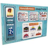 İhvan Online Mescitlerimiz Ahşap Puzzle - Dini Yapboz - Eğitici Oyuncak - 2 Yaş ve Üzeri Eğitime Yardımcı Oyuncak
