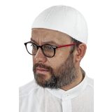 İhvan Online Orlon Örme Kışlık Yün Bere Takke Baklava Desen Beyaz