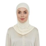 İhvan Online Pratik Boyunluklu Tesettür Hijab Bone Krem