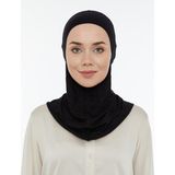 İhvan Online Pratik Boyunluklu Tesettür Hijab Bone Siyah