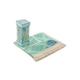 İhvan Online Seccadeli İnci Tesbihli Pencereli Kutulu Set (Mavi)