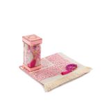 İhvan Online Seccadeli İnci Tesbihli Pencereli Kutulu Set (Pembe)