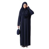 ihvan online Tek Parça Namaz Elbisesi 5015 (Lacivert, 46-52)
