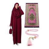 ihvan online Tek Parça Namaz Elbisesi - Seccade - Tesbih - İbadet Seti - 5015 (Fuşya, 36-44)