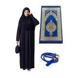 ihvan online Tek Parça Namaz Elbisesi - Seccade - Tesbih - İbadet Seti - 5015 (Lacivert, 46-52)