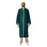 İhvan Online Yeşil Erkek Namaz Elbisesi İşlemeli Hakim Yaka İmam Cübbesi Yeşil 4