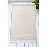 ihvan online Yumuşak Kadife Dokulu Peluş Seccade Krem