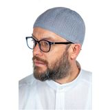 İhvan Safir İnce Örme Dantel Namaz Takkesi Gri 1 Adet