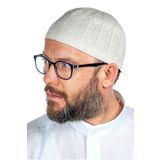 İhvan Safir İnce Örme Dantel Namaz Takkesi Taş 1 Adet