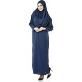 İhvan Tek Parça Namaz Elbisesi - Lacivert - 5015 - 36 / 44