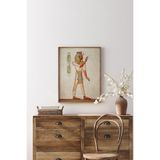 Iıı.ramses Portresi - Ahşap Desenli Çerçeve, Kahverengi, 50 x 70