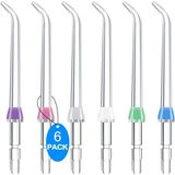 IIYL Flosser Yedek Uçlar Waterpik Su Floser için, Flosser Yedek Başlıklar Waterpik için Yedek Başlıklar, Waterpik Oral Sulayıcı ve Diş Flosser ile Uyumlu (6 Klasik Jet Ucu)