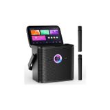 Ikarao Partybox Shell S3 80w Karaoke Bluetooth Hoparlör Seti, 7.1" Dahili Tablet, 2 Kablosuz Mikrofon, Rgb Işıklı Taşınabilir Parti Hoparlörü (Party Speaker)