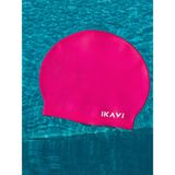 İkavi Neon Yüksek Silikon Deniz ve Havuz Bonesi - Standart - Neon Pembe