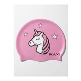 İKAVİ Pembe Unicorn Baskılı Yüksek Kaliteli Silikon Deniz ve Havuz Bonesi