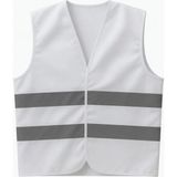 Ikaz Yeleği Beyaz 10 Adet - XL