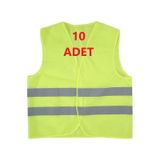 Ikaz Yeleği Sarı 10 Adet sari