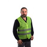 İkaz Yeleği Sarı Bedenli - Ayarlanabilir 10 Lu Paket