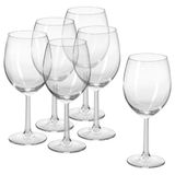 Ike 004.730.23 6'lı Svalka Şarap Kadehi Seti, 15 oz, 44 cl; Şeffaf Cam; 20 cm Yükseklik