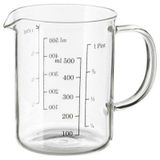 IKEA 0.5 lt Isıya Dayanıklı Cam Ölçü Kabı Ölçek