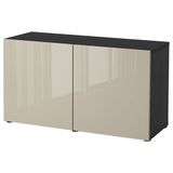 IKEA 09324590 Besta Venge Parlak Cila Bej Dolap Kombinasyonu