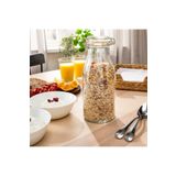 IKEA 1 LT 23 CM HAVA SIZDIRMAZ KİLİTLİ KAPAKLI CAM KAVANOZ