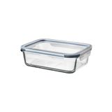 IKEA 1,0 Lt 21x15x7 Cm Dikdörtgen Kapaklı Saklama Kabı Cam - Plastik Fırında Kullanılabilir