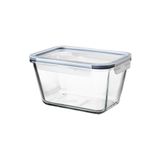 IKEA 1,8 Lt 21x15x12 Cm Dikdörtgen Kapaklı Saklama Kabı Cam - Plastik