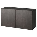 IKEA 19324523 Besta Venge Koyu Gri Taş Görünümlü Dolap Kombinasyonu