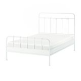 IKEA 19563373 Çift Kişilik Beyaz Karyola