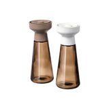 IKEA 2 Adet Baharat Öğütücü Cam-kahverengi Amber Renk 19 Cm, 2 Parça Baharat Değirmeni Mo