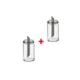 Ikea 2 Adet Cam Şekerlik Yükseklik 15 cm Ikea 2'li Set Masa Üstü Şekerlik Şeffaf Şeker Kabı