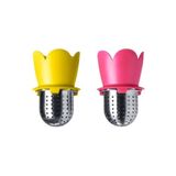 IKEA 2 Adet Çay Süzgeci Metal Pembe-sarı Renk 2li Süzgeç 6.5 Cm Çay Süzgeci
