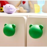 IKEA 2 Adet Çocuk Odası Dolap Kulpu Çap 3,8 cm 2'li Set Çekmece Şekilli Dolap Topuzu Yeşil Renk Plastik