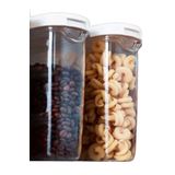 IKEA 2 Adet Erzak Saklama Kabı Beyaz 8x18 cm 1,3 L