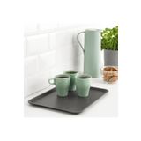 IKEA 2 Adet Plastik Tepsi 37x29 Cm İkea 2 Li Set Sunum Tepsisi Gri Renk