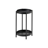 IKEA 2 Katlı Çiçeklik-saksılık Yuvarlak Sehba Siyah Renk 35 Cm-çelik Iç Dış Mekana Uygun