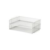 Ikea 2 Katlı Evrak Rafı Düzenleme Metal Raf Beyaz
