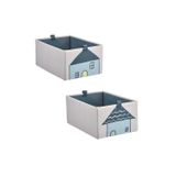 IKEA 2 Parça Çocuk Odası Düzenleyici Kutu Seti 26x37x17 Cm İkea 2'li Set Düzenleme Saklama Kutusu