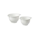 IKEA 2 Parça Karıştırma Kabı, Beyaz, 22-26 cm, Kaydırmaz Alt Taban
