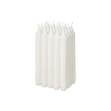 Ikea 20 Li Şamdan Mumu Beyaz 19Cm, Beyaz