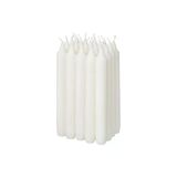 Ikea 20 Li Şamdan Mumu Beyaz 19Cm, Beyaz