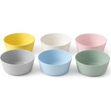 Ikea 204.613.78 Kalas 6'li Paket Plastik Kase Tabağı Çok Renkli Pastel - 1 Adet