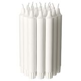 IKEA 20Li Şamdan Mumu Beyaz MeridyenDukkan 19Cm Şamdan Mum,İnce Beyaz Mum